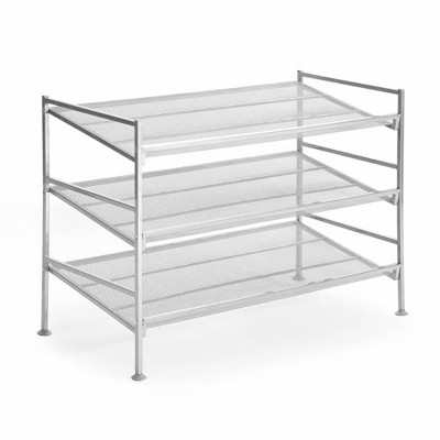 Seville Calssics 3 Tier Mesh MultiPosition Utility Shoe Rack | Target