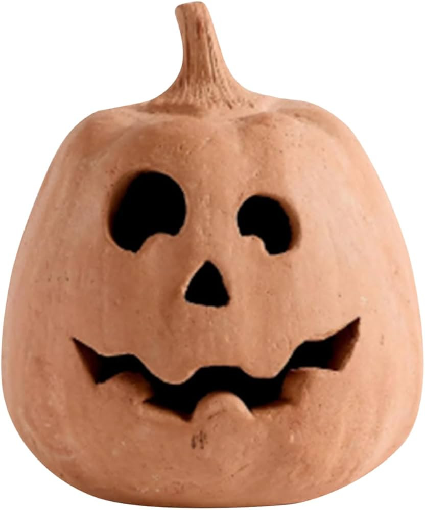 Fall Decor - Halloween Decorations - Handmade Pumpkin Jack O' Lantern Outdoor Indoor - Cute Hallo... | Amazon (US)