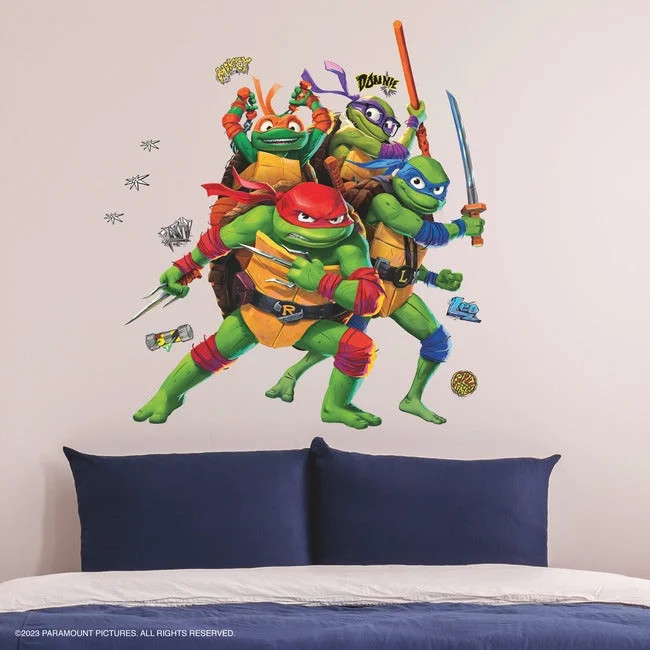 Teenage&nbsp;Mutant&nbsp;Ninja Turtles&nbsp;Mutant&nbsp;Mayhem&nbsp;Group&nbsp;Giant Wall Decals | Walmart (US)