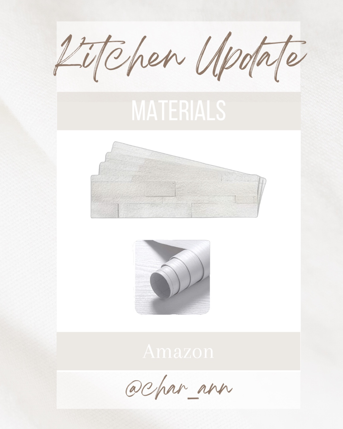 Here we go again. I need to do a soft update to our kitchen and change the countertops asp because they are driving me crazy, so I found this white wood textured contact paper and this faux brick backsplash! 

#LTKhome #LTKunder100