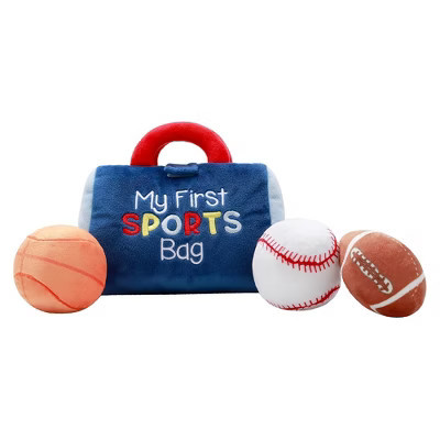 Magic Years 4 Piece My First Sport Bag Plush Playset, 6 inch | Target