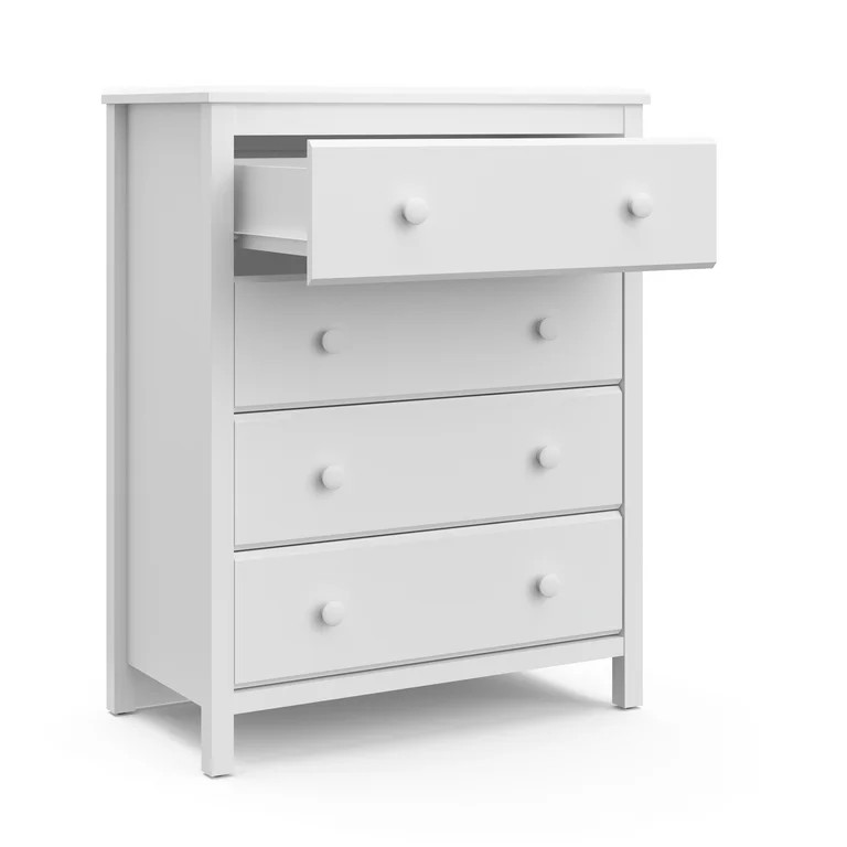 Storkcraft Alpine 4 Drawer Nursery Dresser, White | Walmart (US)