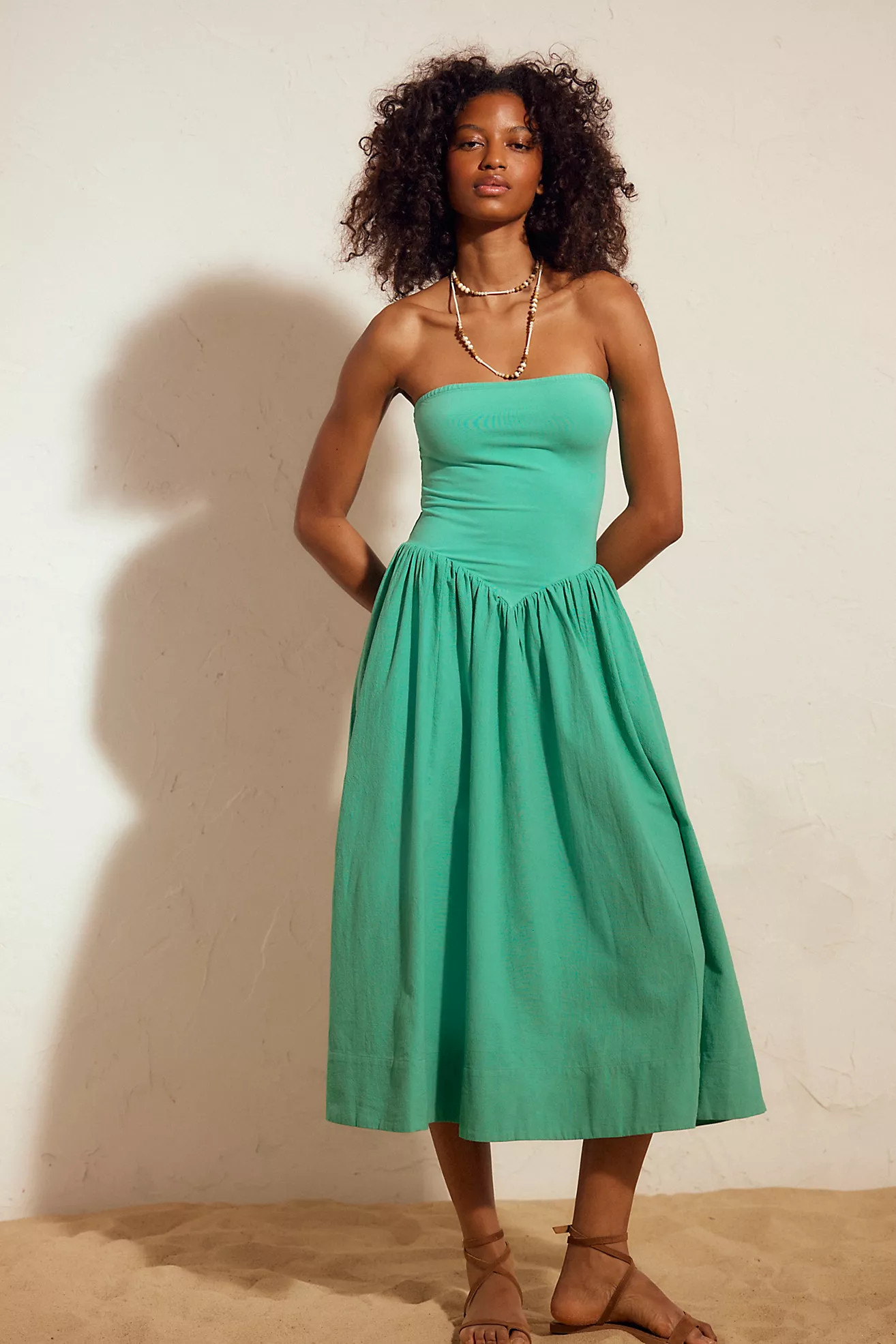 Onda Drop-Waist Tube Midi Dress | Free People (Global - UK&FR Excluded)