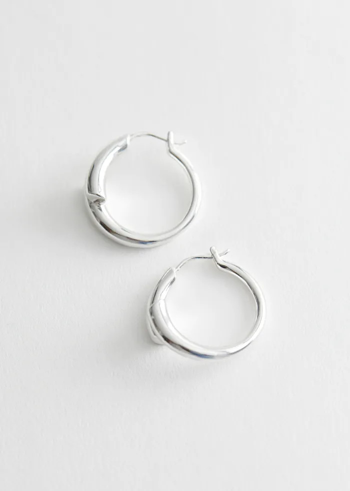 Sterling Silver Wrap Hoop Earrings | & Other Stories (EU + UK)
