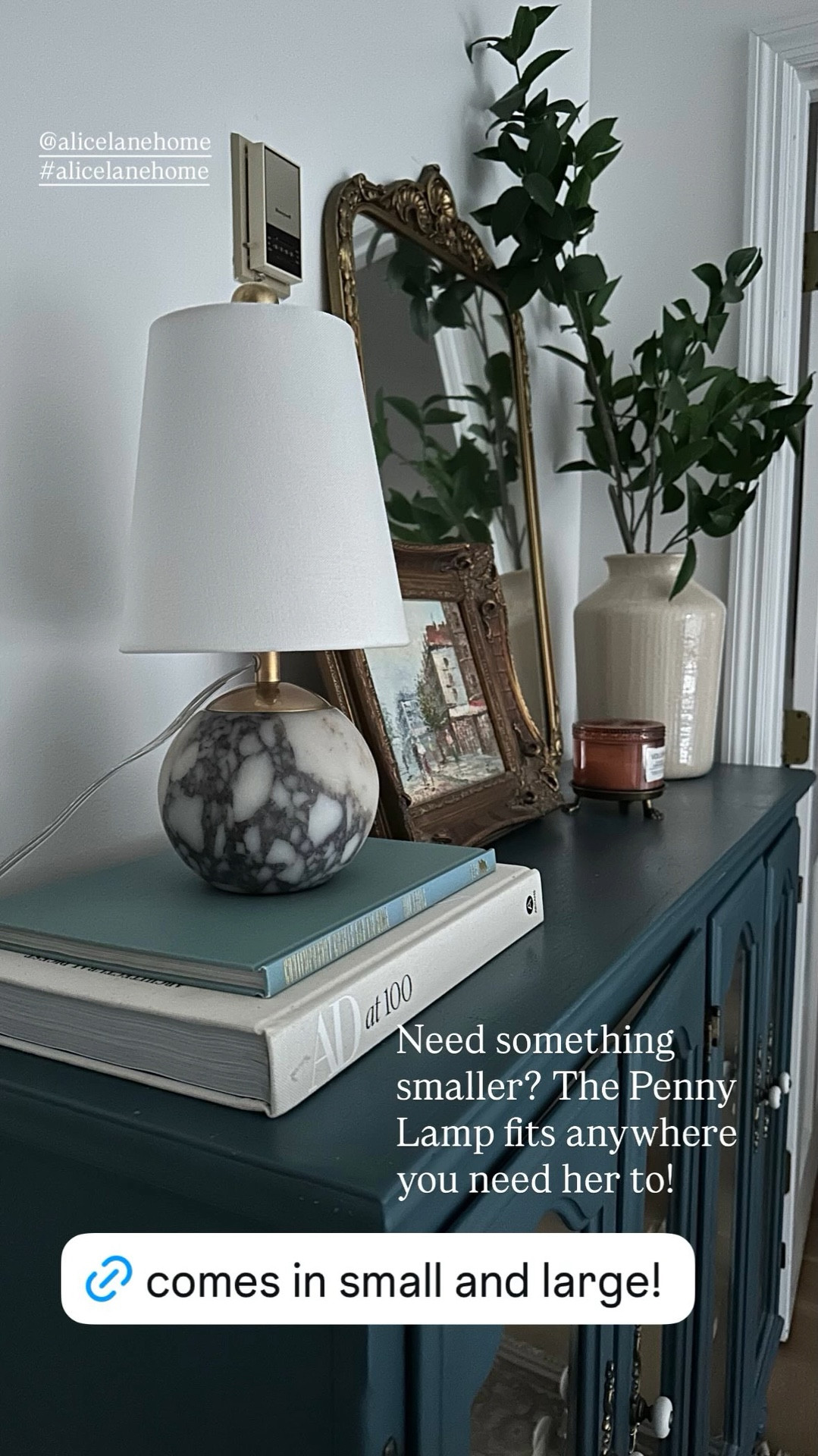 Need something smaller? The Penny Lamp fits anywhere you need her to! @alicelanehome 
#alicelanehome