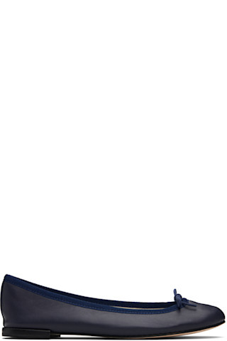 Repetto - Navy Cendrillon Ballerina Flats | SSENSE