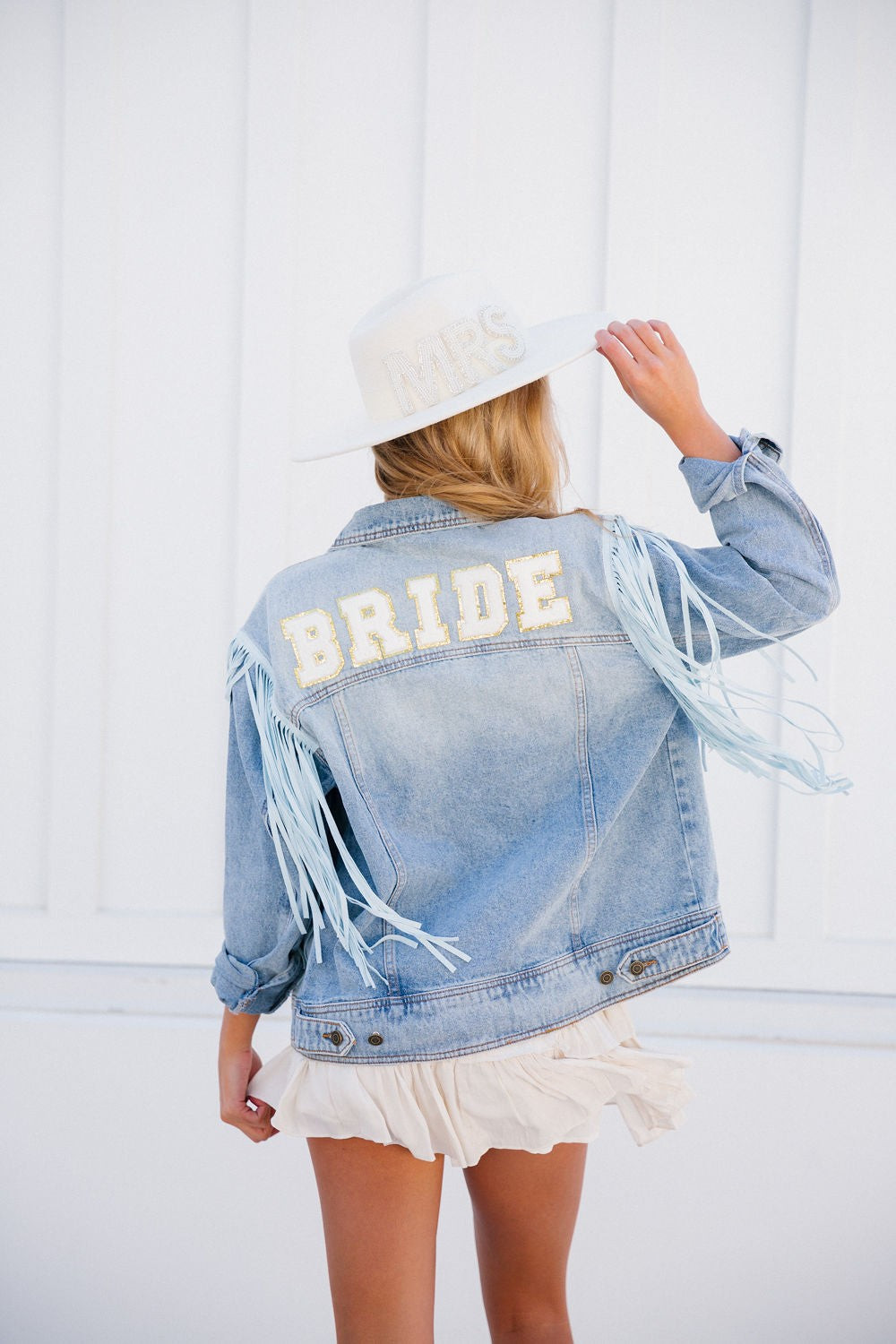 BRIDE FRINGED DENIM JACKET | Judith March