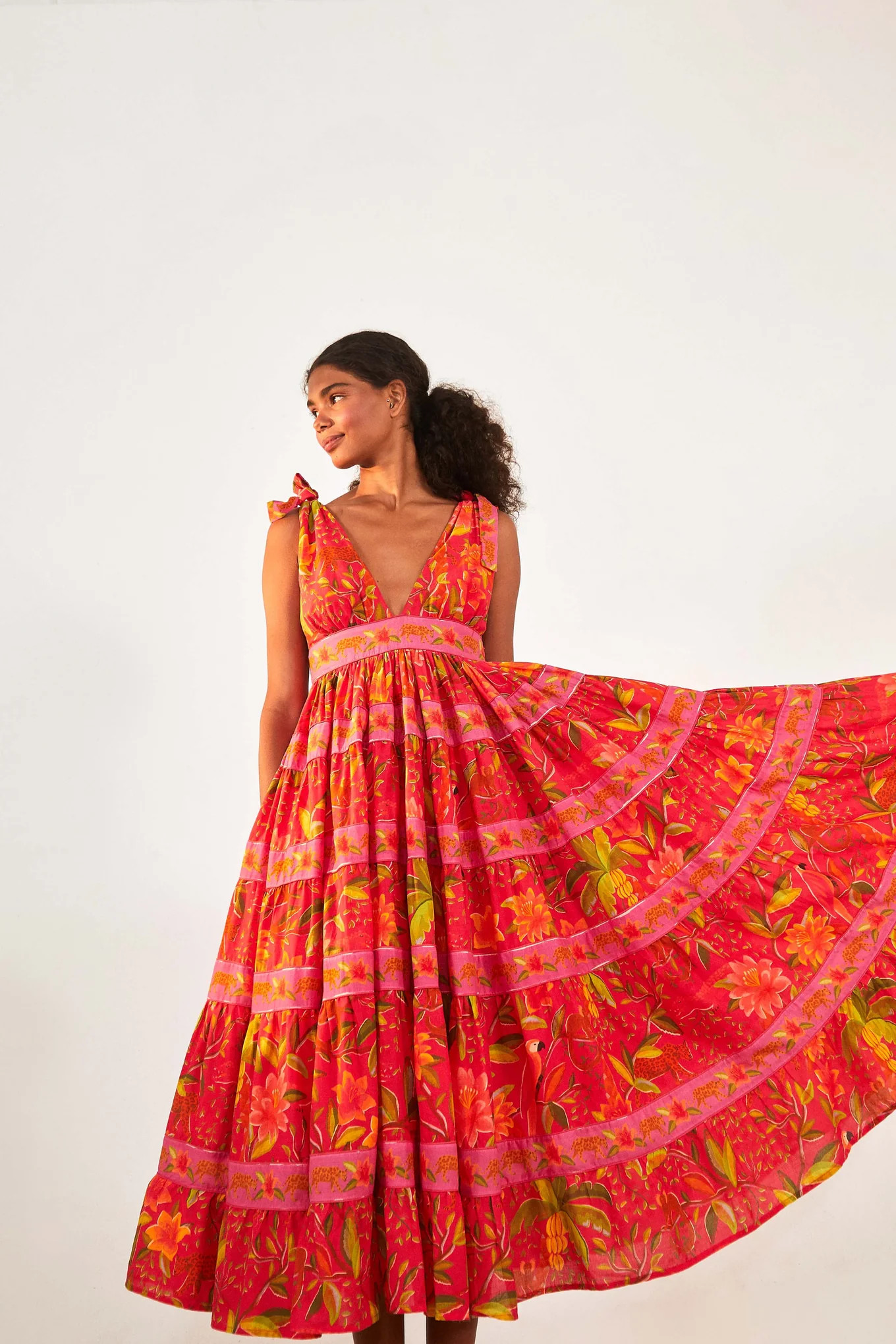 SOLAR FOREST MAXI DRESS | FarmRio (US)