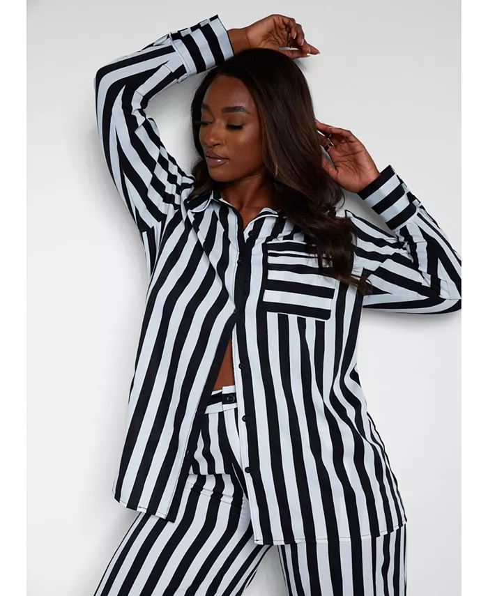 Rebdolls Women's Anita Striped Plus Size Blouse - Macy's | Macys (US)