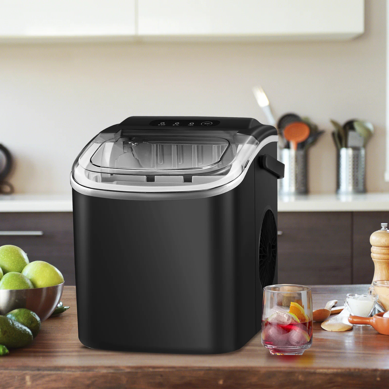 Antarctic Star Countertop Ice Maker Ice Machine With Handle,Self-Cleaning Ice Makers, 26Lbs/24H, ... | Wayfair North America