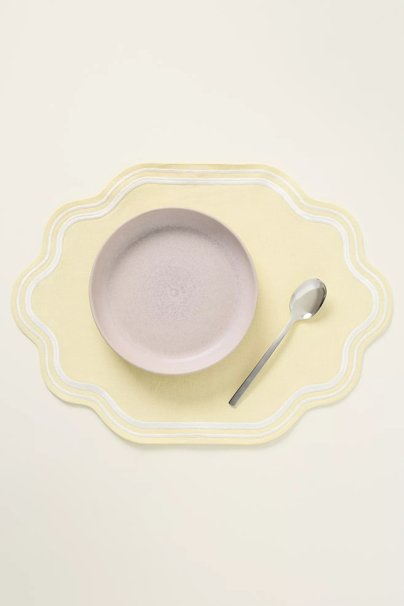 Madeline Embroidered Cotton Placemat | Anthropologie (US)