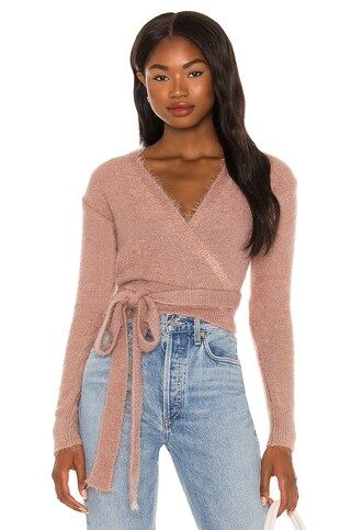 Lovers and Friends Tegan Wrap Sweater in Mocha from Revolve.com | Revolve Clothing (Global)