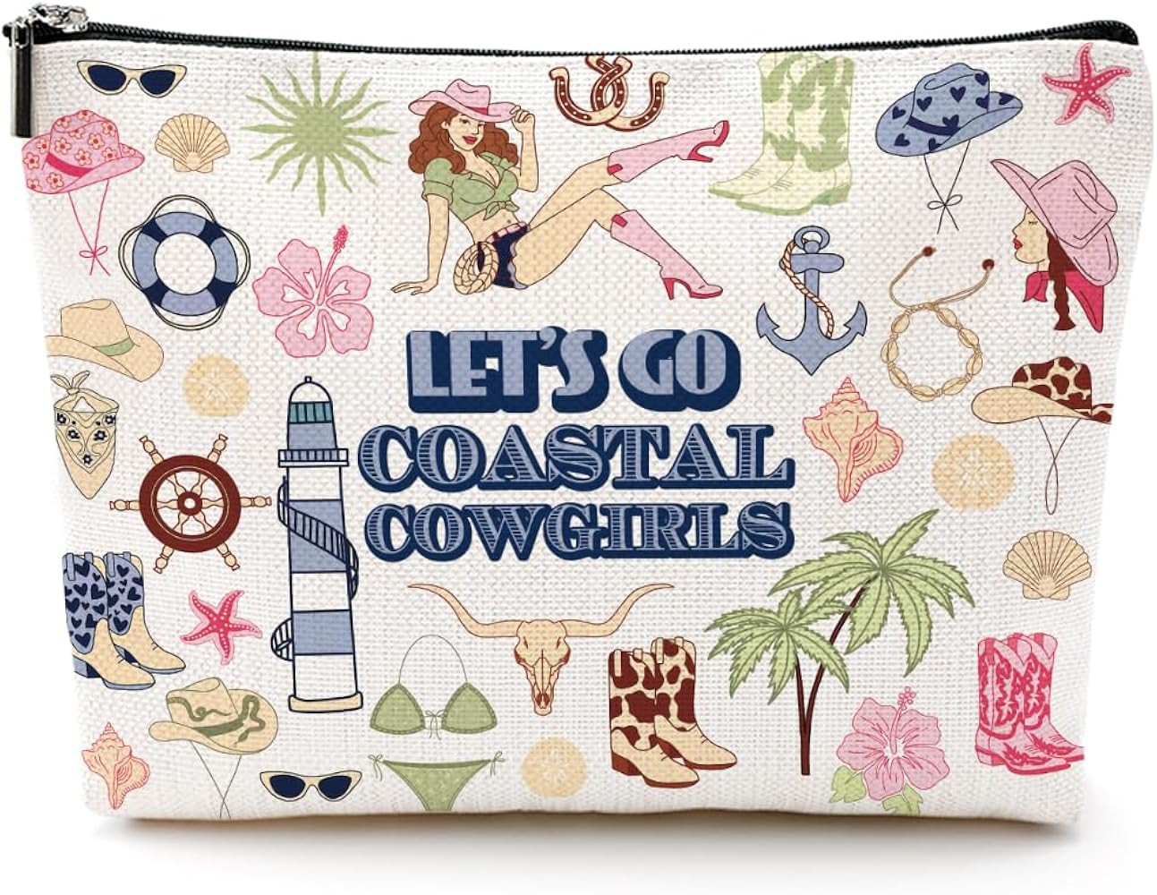 Coastal Cowgirl Gifts for Women Coastal Cowgirl Makeup Bag Western Gifts for Women Country Girl G... | Amazon (US)