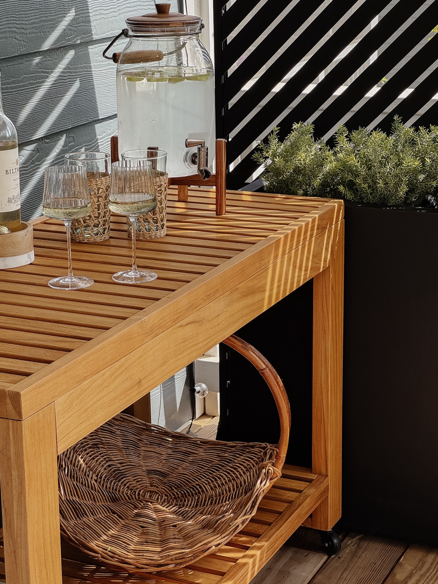 Back porch Spring entertaining 

Teak island bar cart for serving or storing extra gardening supplies

#LTKHome #LTKSeasonal