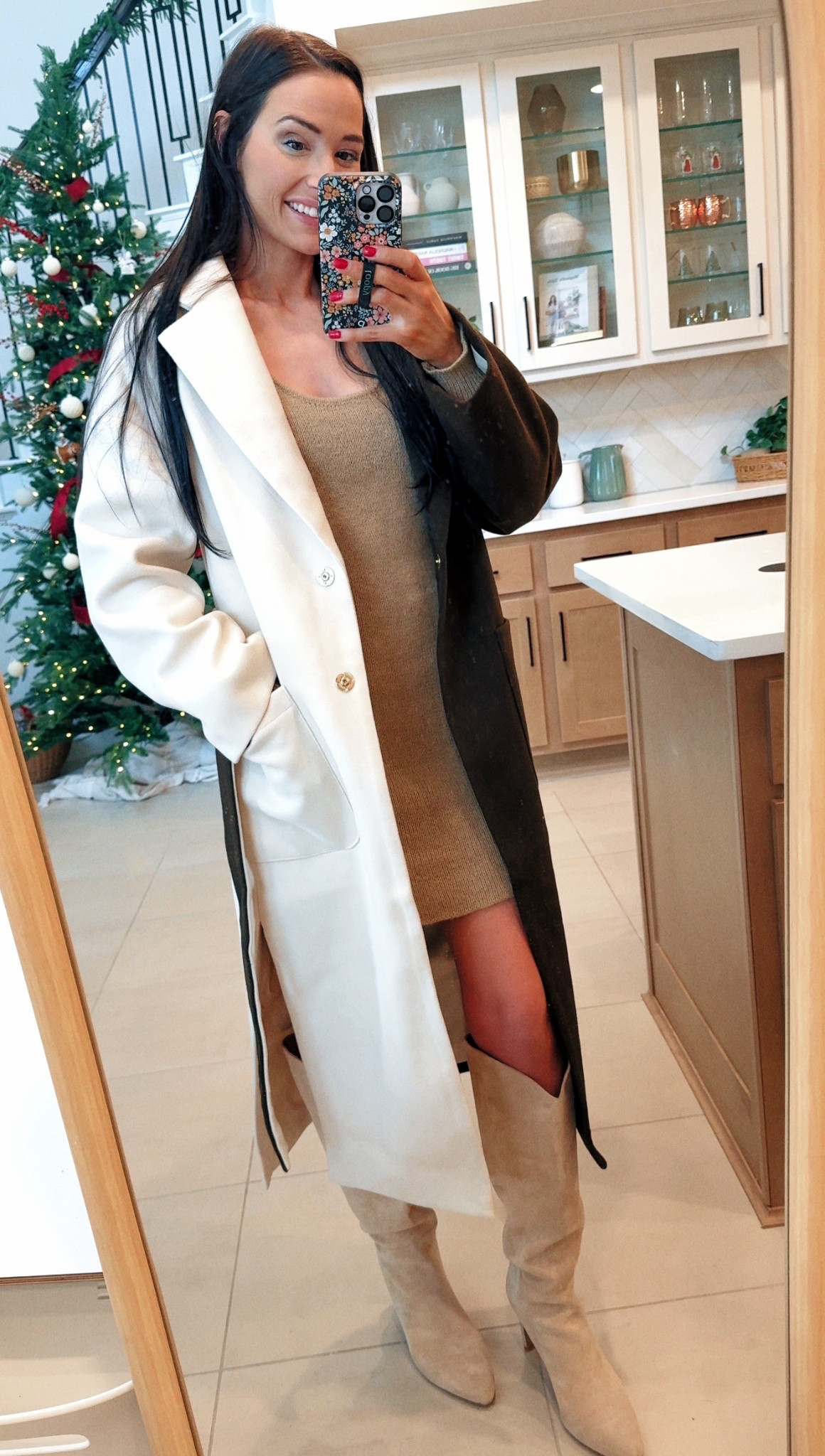 OOTD for a lunch date in the cutest sweater dress and statement coat! All on sale at VICI ❤️

#LTKSaleAlert #LTKootd #LTKgrwm