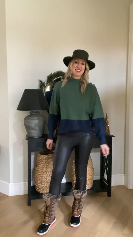 #walmartpartner I’m loving the winter looks with @walmartfashion !! Mix and match sweaters with faux leather leggings, snow boots and add a cute hat and you’re set! 
#ad #walmartfashion #liketkit #liketk.it/xx @walmartfashion @shop.LTK 

#LTKHoliday #LTKSeasonal #LTKunder50