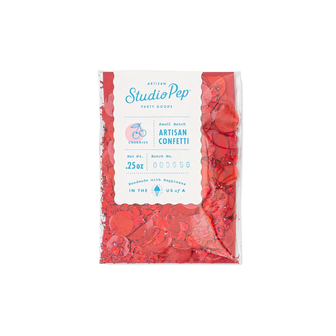 Red Cherries Confetti Pack | Ellie and Piper