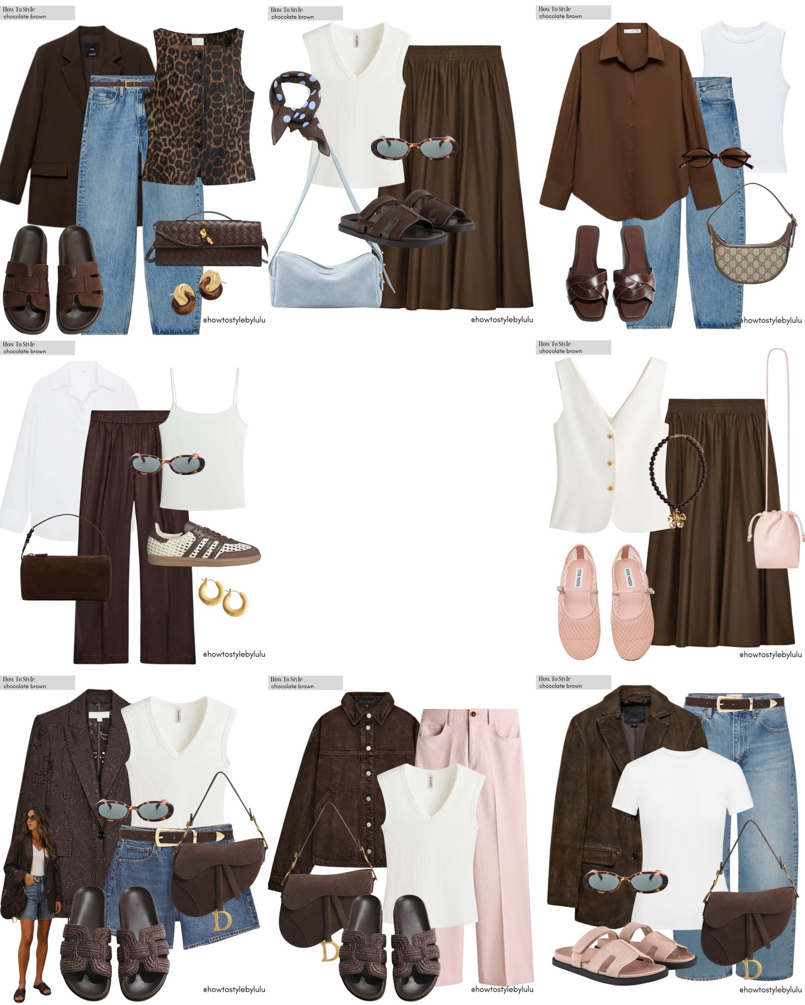 8 OUTFITS FOR SPRING WITH CHOCOLATE BROWN🤎🌸

#LTKspring #LTKuk