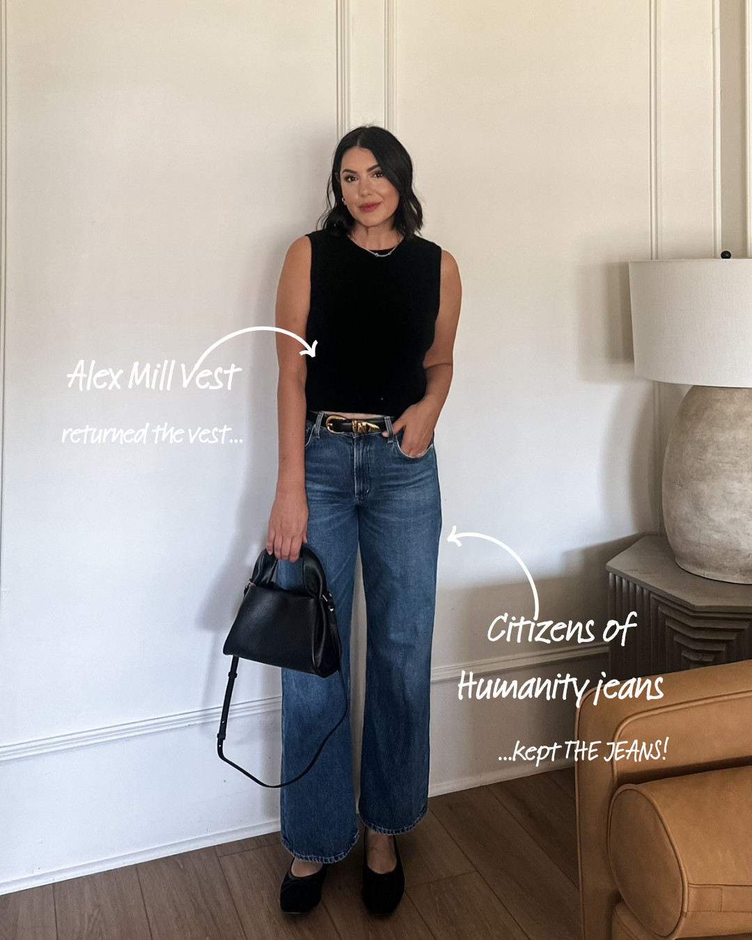 My nuuly review is on the blog this week! I've reviewed each piece + telling you which ones I'm keeping this month. 

Alex Mill Vest: large (size up) 
CoH Jeans: 30, true to size
Alex Mill Cardigan: large, size up
Ciao Tee: Large but it runs big! Don't size up. 
Maeve Skirt: Medium, TTS
FP Movement Tunic: Medium, oversized fit. 

 