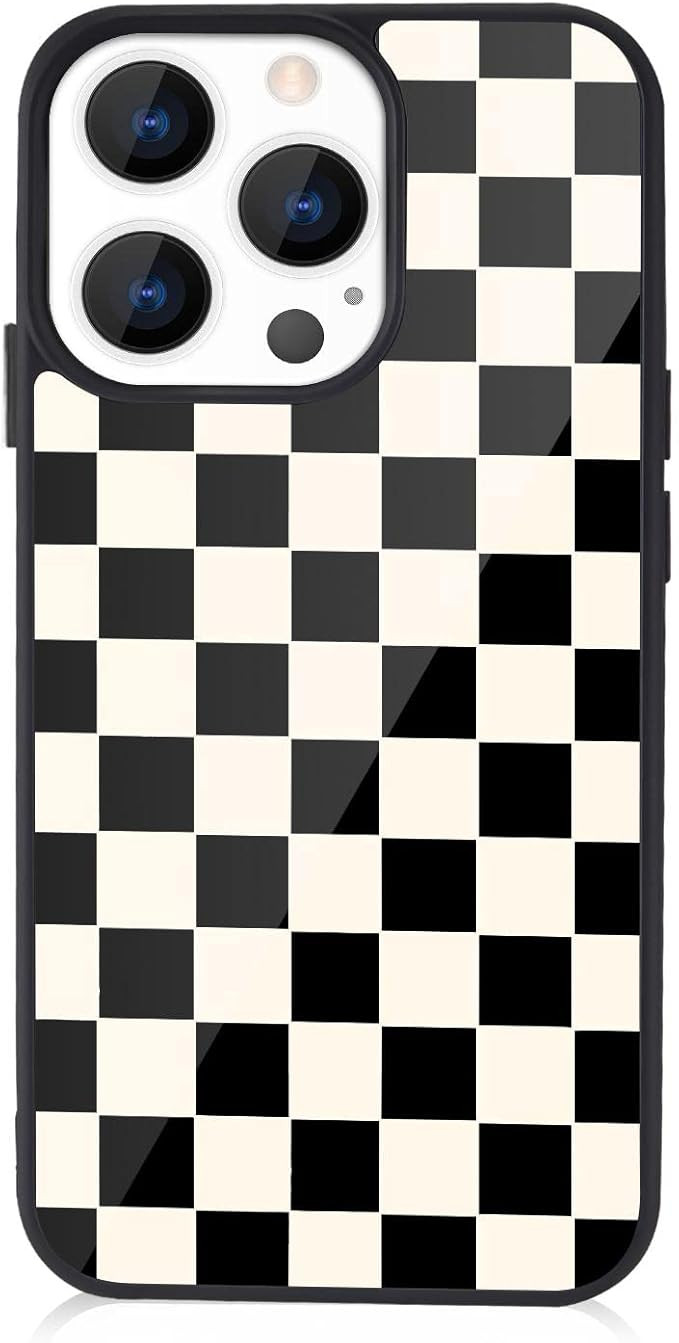 Checkerboard Grid Case for Apple iPhone 11 Aluminum Black iPhone case Shockproof Full Body Protec... | Amazon (US)