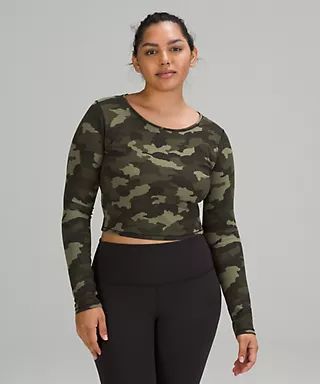 Wunder Train Cropped Long Sleeve Shirt | Women's Long Sleeve Shirts | lululemon | Lululemon (US)