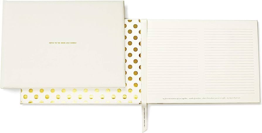 Kate Spade New York Wedding Guest Book, Bridal Journal Includes 17 Lined Pages, 35 Blank Cards an... | Amazon (US)