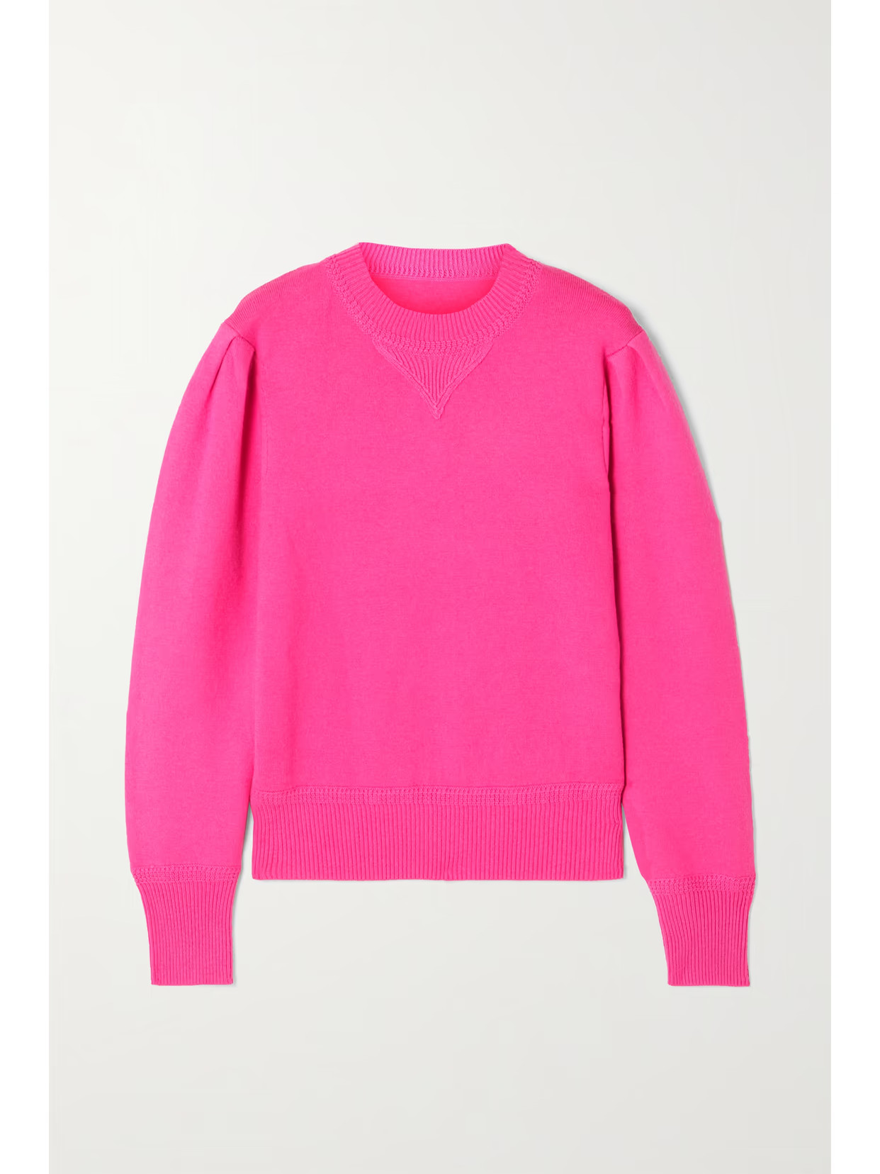 Isabel Marant Étoile - Kelaya Neon Knitted Sweater - Pink | NET-A-PORTER (US)