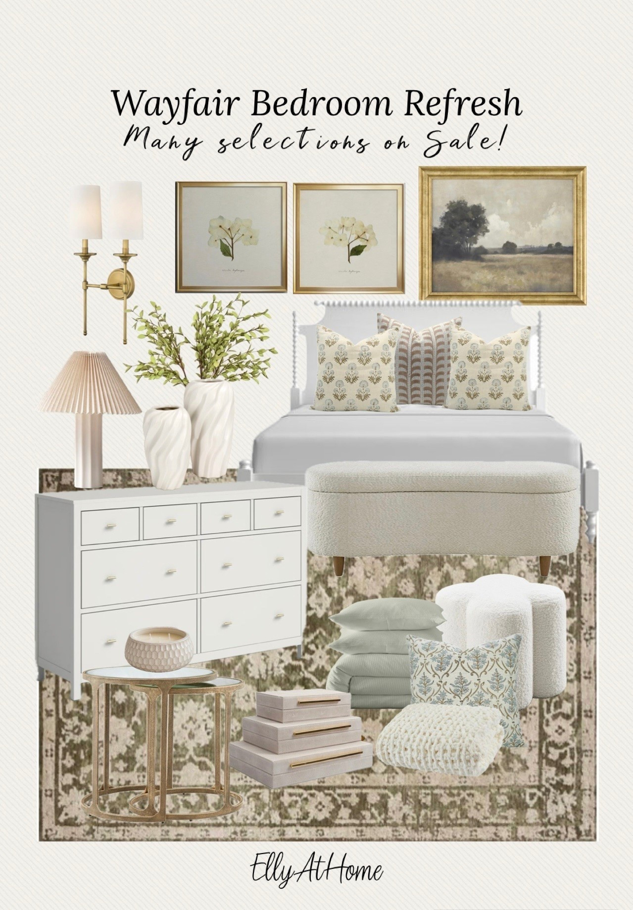 Wayfair bedroom refresh! Choose from bedroom dressers, beds, rug, wall art, bedding, pillows, lighting and more home decor accessories! Many pieces on sale! @Wayfair  #wayfair #wayfaircreator

#LTKHome #LTKSaleAlert