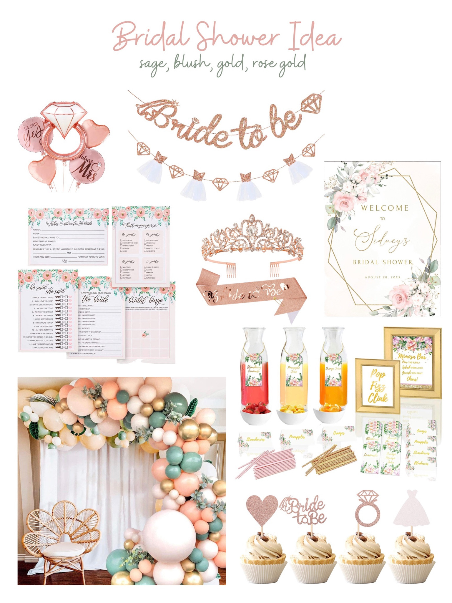 Bridal Shower Color Scheme Idea! Soo beautiful
and classy &6
#BridalShower #bridalshowerideas
#bridalshowerparty #bridalshowerdecor
#bridalshowerinspo #bridalshowertheme
#BridalShowerldea #bridalshoweractivities
#BrideToBe #Mstomrs #Mrs #Bride #bridetok
#bridesoftiktok #Bridesmaid #Bridesmaids #brides
#SagePink #SageBlush

#LTKunder100 #LTKwedding #LTKfamily