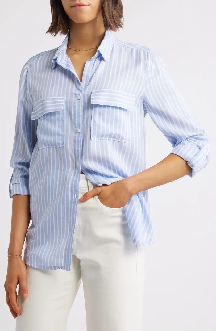 Farrah Stripe Button-Up Shirt | Nordstrom