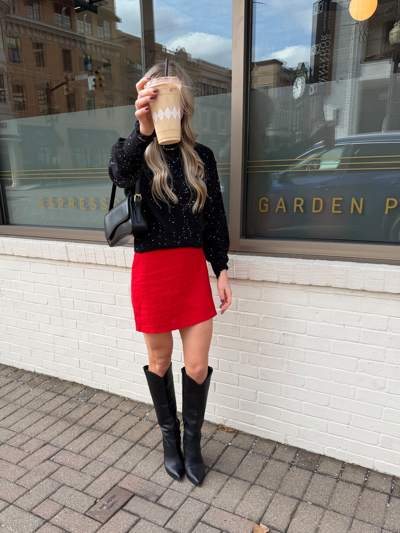 This holiday outfit is perfect for a party or even running some festive errands. Sweater Xs tts! Boots 7 - size up 1/2 

Holiday outfit. Christmas outfit. Christmas party outfit. Holiday party outfit. Sparkly sweater outfit. Black sparkly sweater. Red skirt outfit. Festive outfit. Winter outfit. Holiday style. Knee high boots. Black knee high boots. Dressy holiday look. Christmas dinner outfit. NYE outfit. Affordable holiday outfit. Cute holiday outfit. Holiday inspo. Christmas fashion. Winter fashion. Party outfit idea. Holiday OOTD. Winter boots 

#LTKFindsUnder50 #LTKHoliday