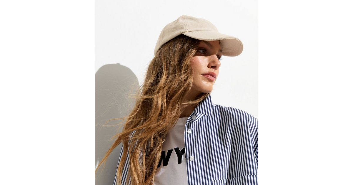 Stone Linen-Look Cap | New Look | New Look (UK)