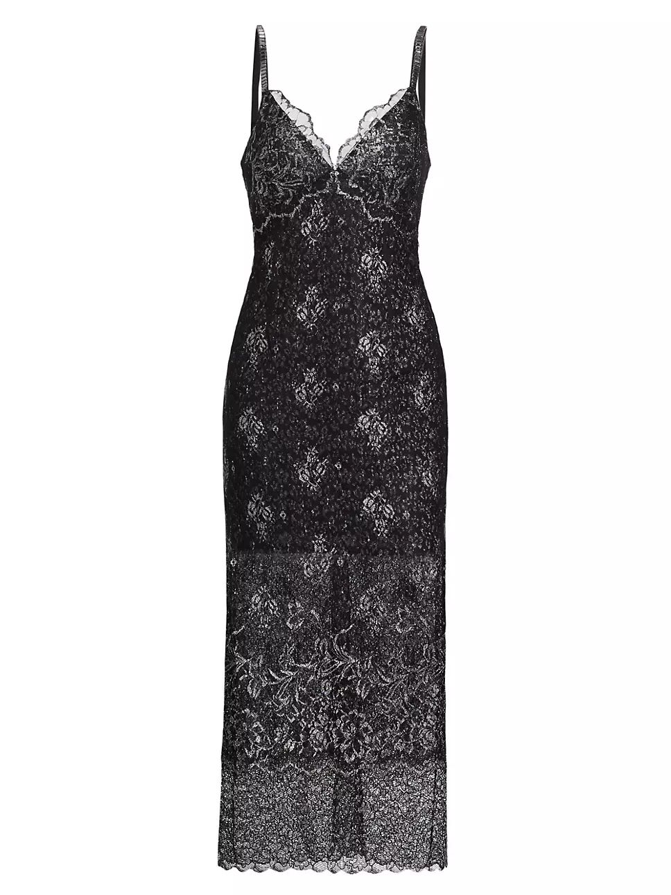 Indre Metallic Lace Midi-Dress | Saks Fifth Avenue