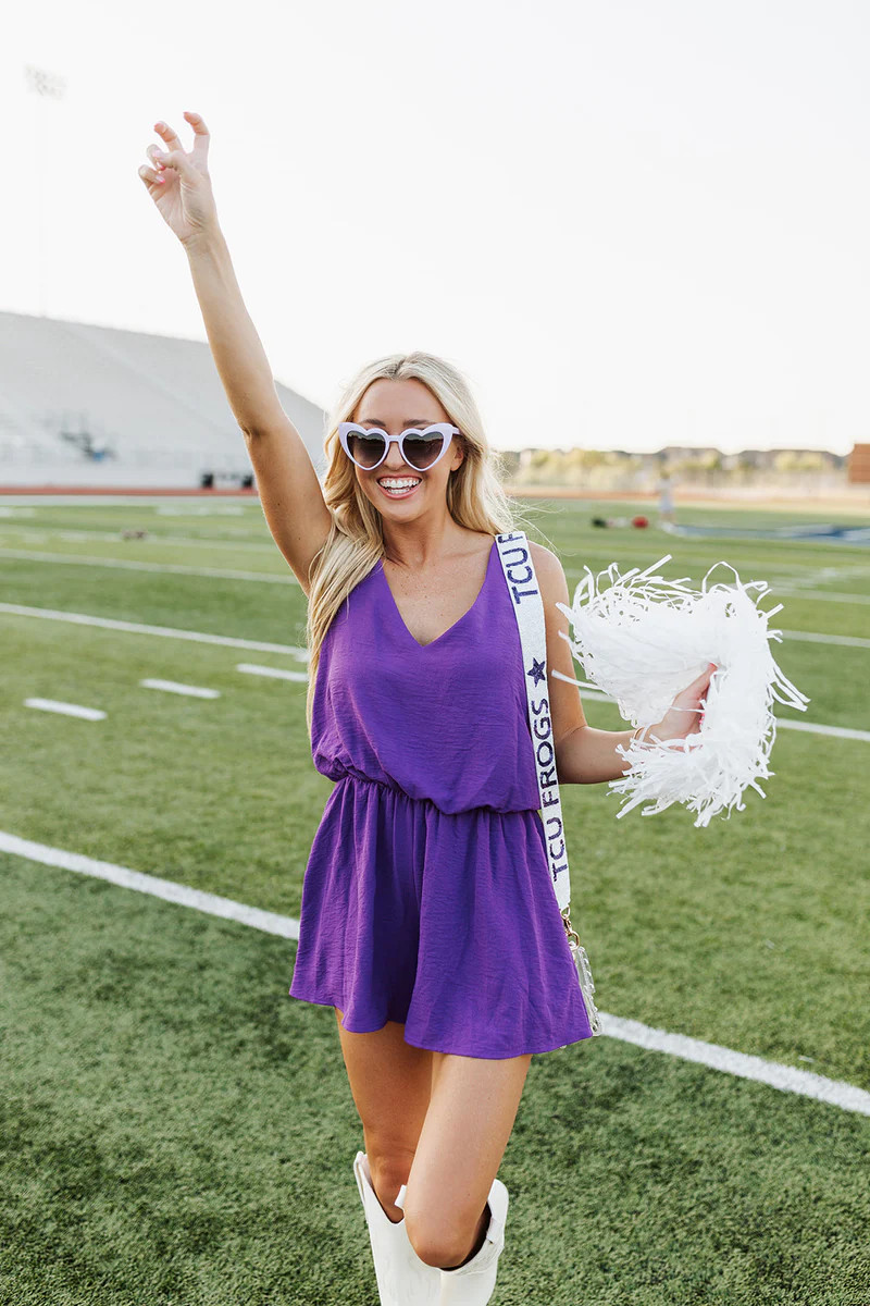 It's Fate Romper - Purple | The Impeccable Pig