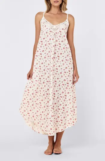 Swiss Dot Lace Trim Cotton NightgownPapinelle | Nordstrom