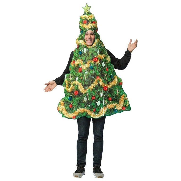 Morris Real Christmas Tree Men's Fancy-Dress Costume for Adult, One Size - Walmart.com | Walmart (US)