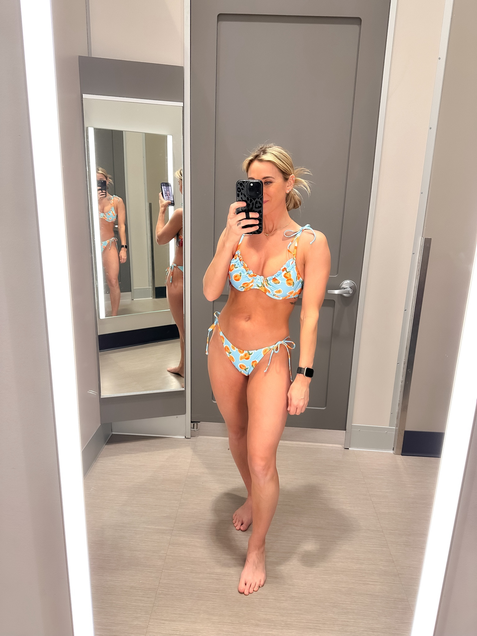 Spring break swimsuit shopping at Target and I think found a winner! 🍊🌊 I’m wearing size small top & bottoms. On sale! 

Orange-print bikini top from Wild Fable™ in blue. Made from soft and stretchy fabric with full lining for comfortable wear in and out of the water. Tie shoulders and a back hook provide a secure fit. Underwire construction with removable cups for customizable coverage and ample support. Ruffle detailing on the cups finishes off the chic look.

#LTKswim #LTKSpringSale #LTKtravel