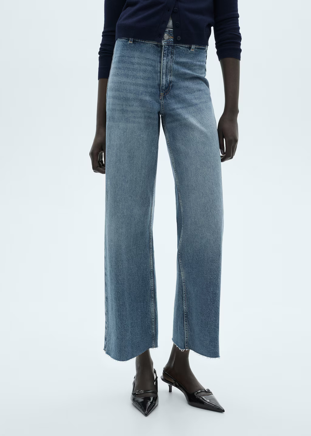 Catherin culotte high rise jeans | MANGO (US)