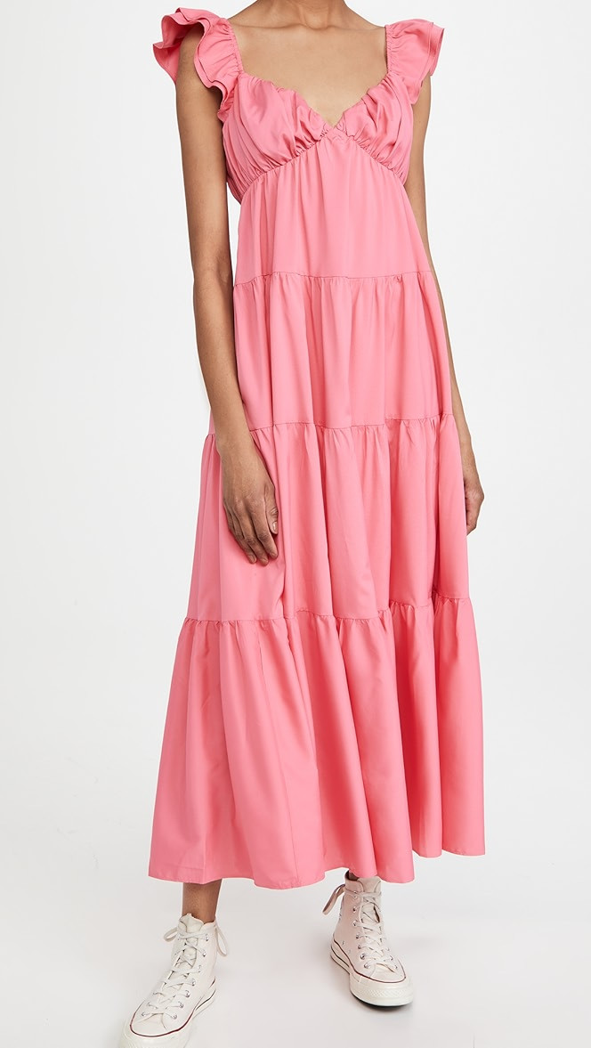 English Factory Ruffle Sleeve Maxi Dress | SHOPBOP | Shopbop