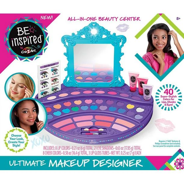 Cra-Z-Art Be Inspired Ultimate Makeup Designer, All-in-One Beauty Center - Walmart.com | Walmart (US)
