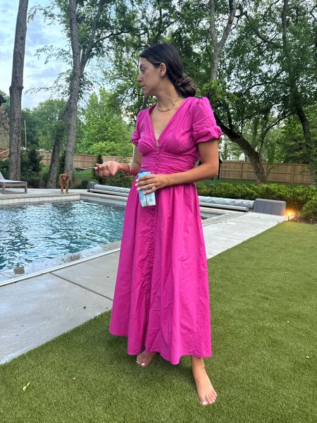 Dress: small
20% off with code DEDE20

Bright pinks have been my color lately! Honestly have been wearing it through all seasons. This dress you can wear year round to lots of events!

#LTKstyletip #LTKsalealert