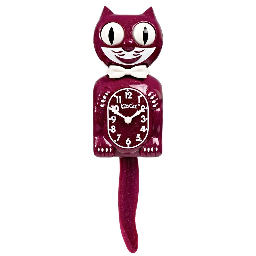 Ruby Red Kit Cat Clock 15.5" Full Size Kit-Cat Klock with Moving Eyes and Tail Retro Style | Walmart (US)