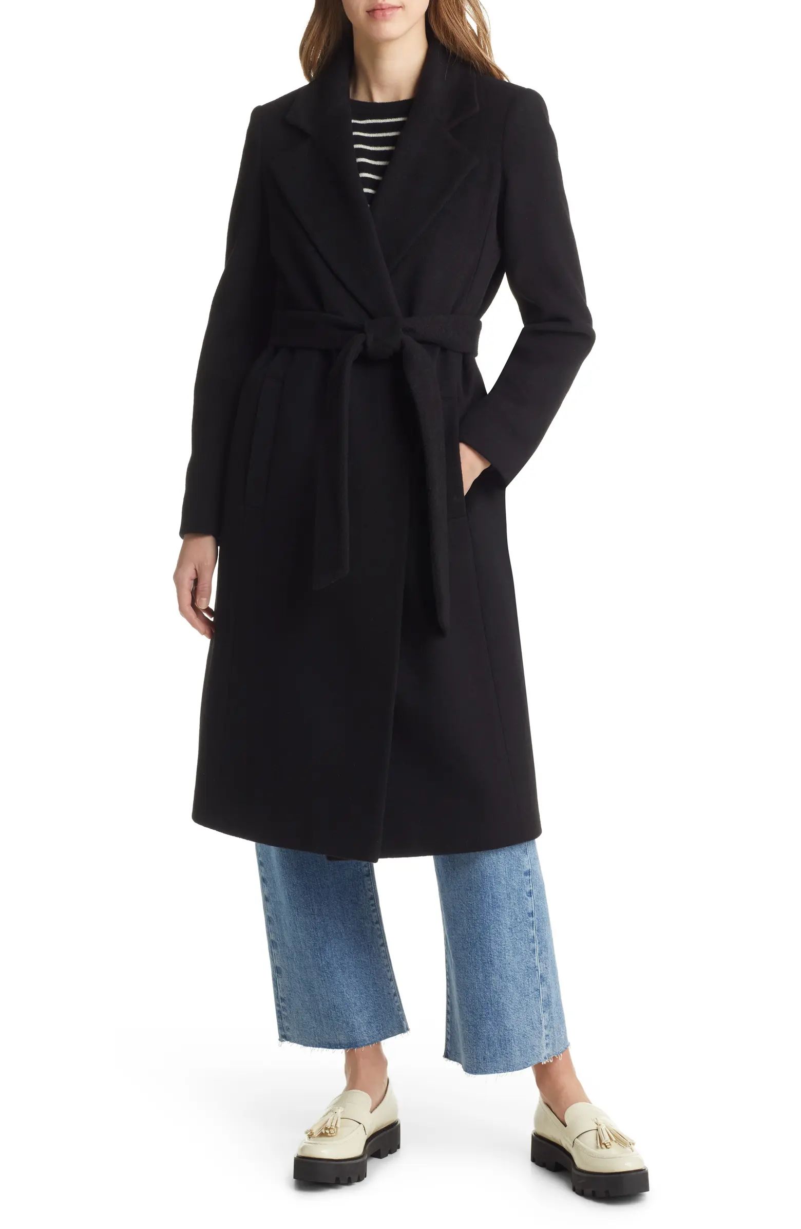 Belted Wool Blend Coat | Nordstrom