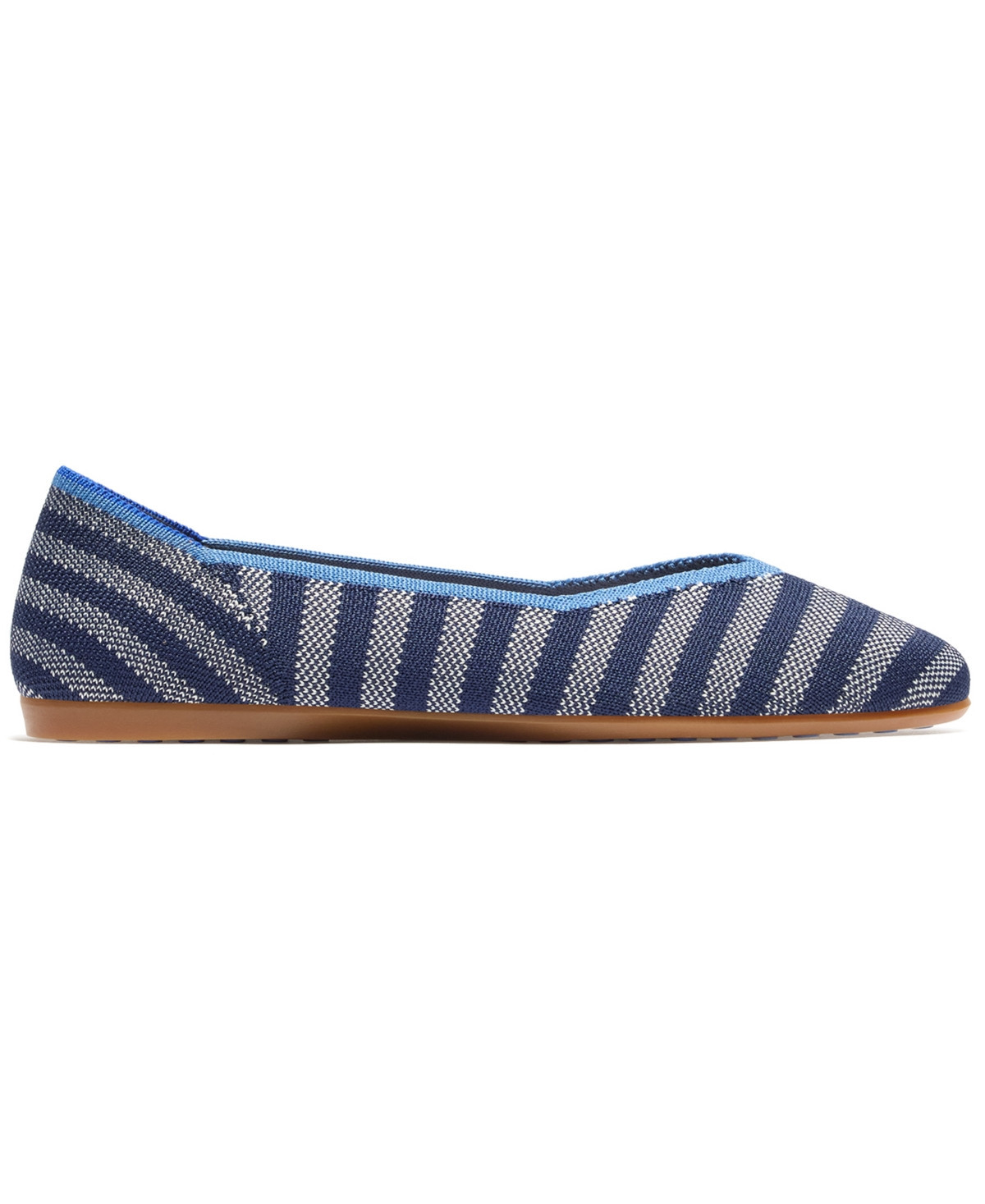 Rothy's Women's Daily Round Toe Flats - Harbor Cabana Stripe | Macy's