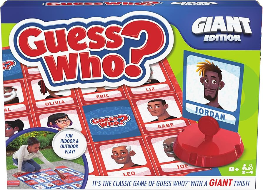 Spin Master Games, Guess Who? Giant Edition, Family Game for Indoor & Outdoor Fun with Big Oversi... | Amazon (US)