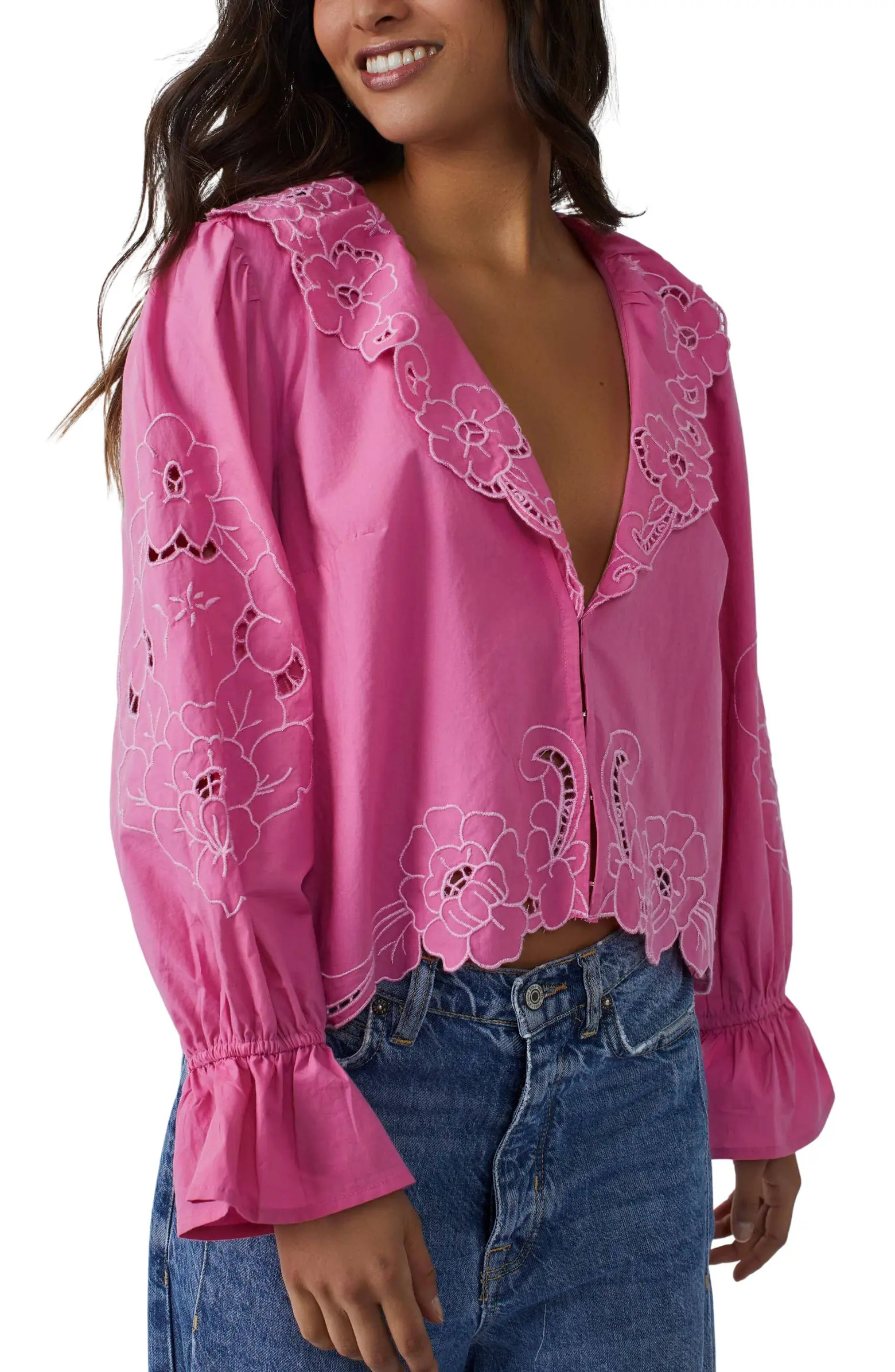 Maisie Cutwork Blouse | Nordstrom