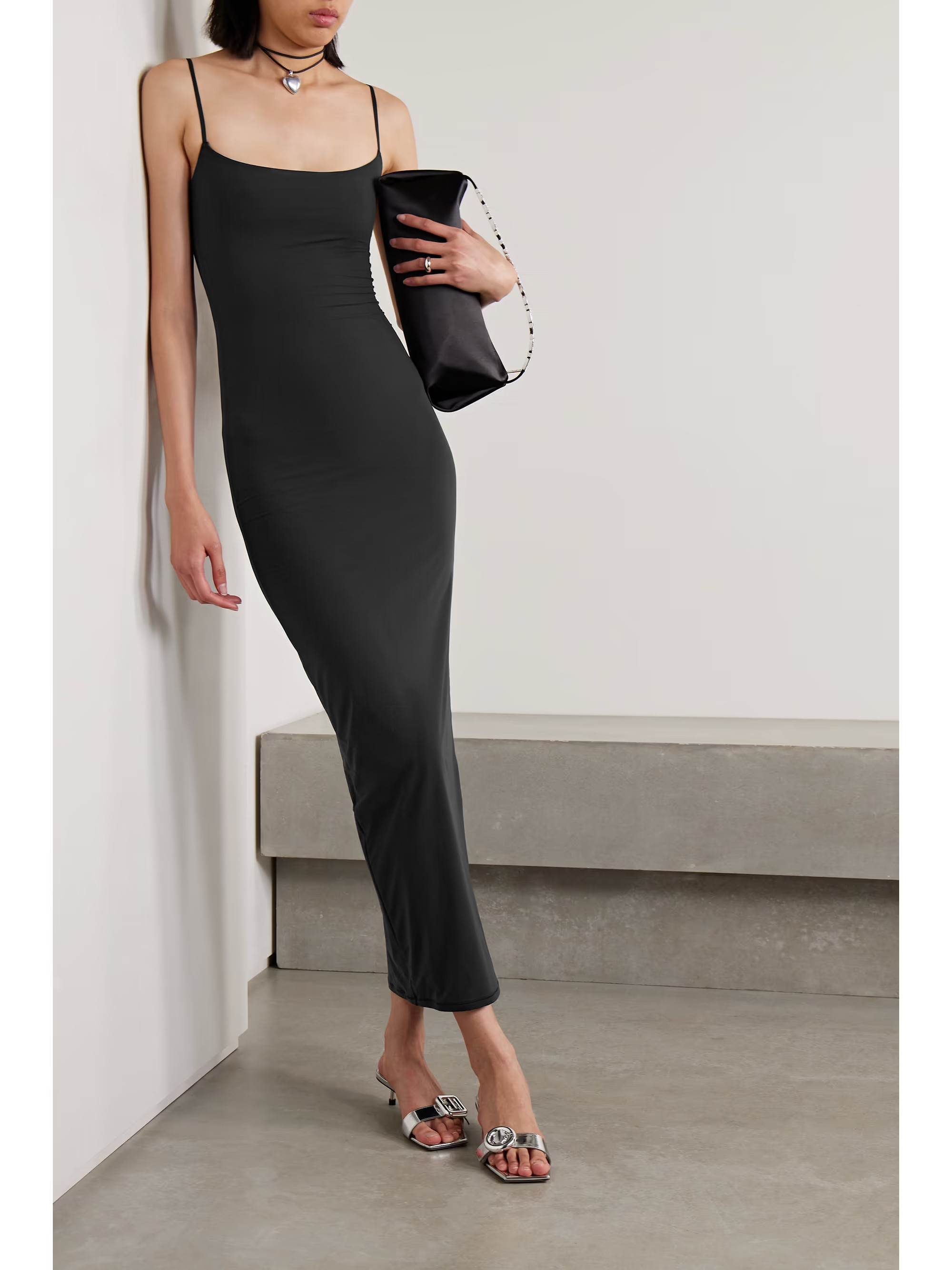 Fits Everybody Long Slip Dress - Onyx | NET-A-PORTER (US)