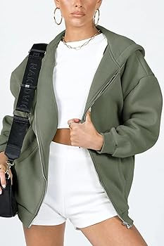 PRETTYGARDEN Women's 2026 Zip Up Y2K Hoodies Casual Long Sleeve Sweatshirts Fall Spring Track Jac... | Amazon (US)