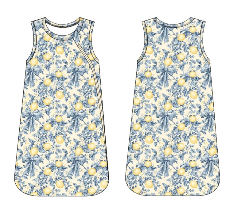 Pre-Order VINTAGE CITRUS TOILE DREAM SLEEP SACK 6/18M | Dream Big Little Co.