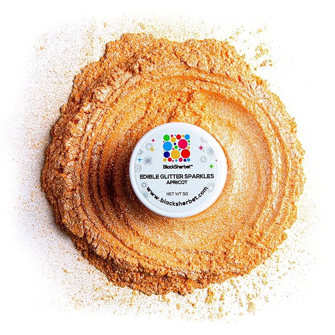 Amazon.com: Blacksherbet Apricot Edible Glitter for Drinks 5 Grams | KOSHER Certified | Drink Gli... | Amazon (US)